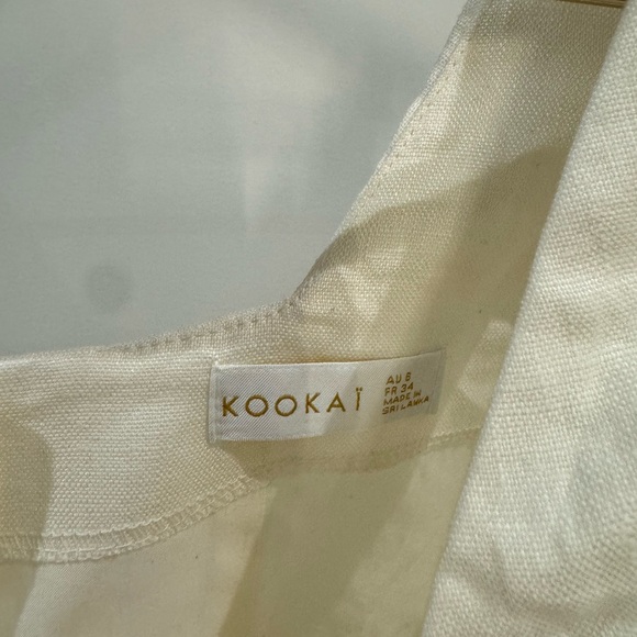 Palm Top - 34 / Coconut Milk KOOKAI white crop top - Picture 6 of 7